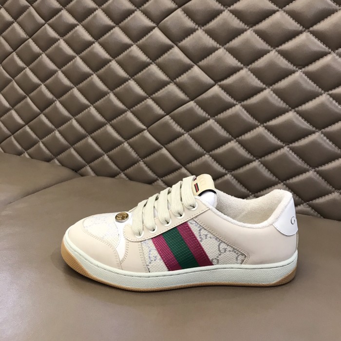 Gucci Wmns Screener 'White Gg Lamé' Women's