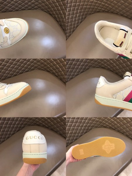 Gucci Wmns Screener 'White Gg Lamé' Women's