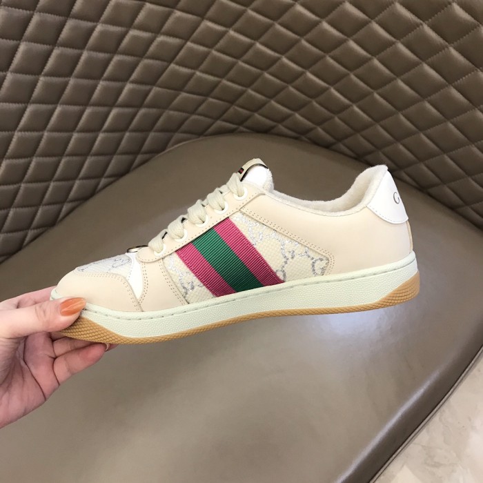 Gucci Wmns Screener 'White Gg Lamé' Women's