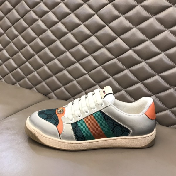 GUCCI Screener Distressed Shoes Stylish Skateboarding Shoes Traffic Lights