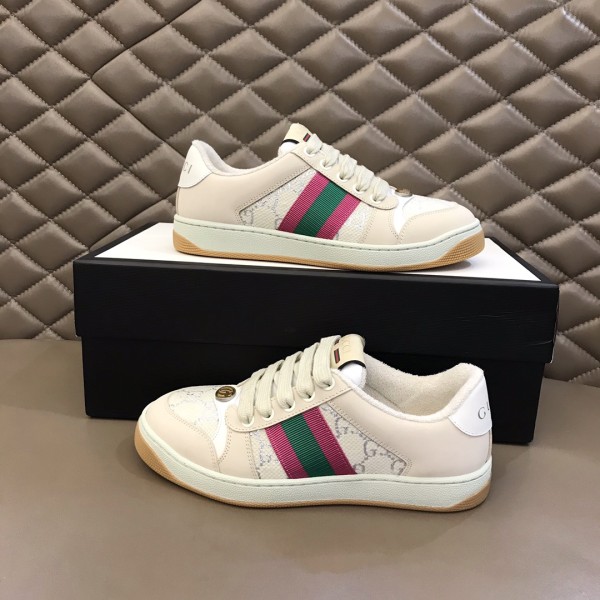 Gucci Wmns Screener 'White Gg Lamé' Women's