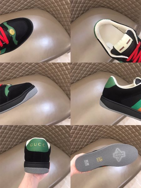 Gucci Screener Suede 'Black Green'