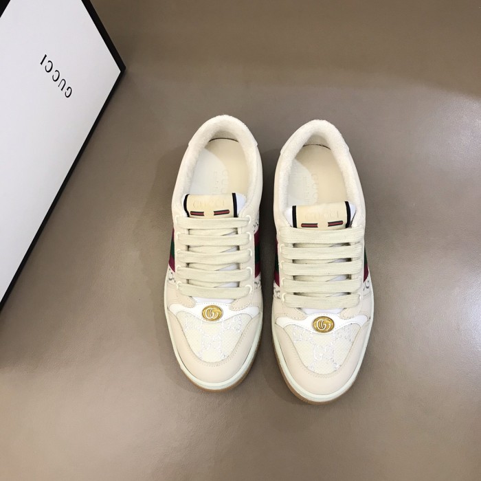 Gucci Wmns Screener 'White Gg Lamé' Women's