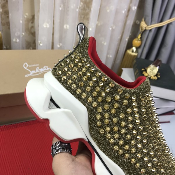 Christian Louboutin Spike Sock Flat Sneakers 1