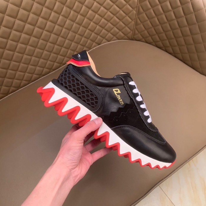 Christian Louboutin Contrast-sole Low-top Sneakers