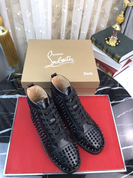 Christian Louboutin Spikes High Black
