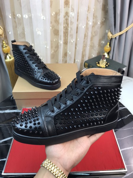 Christian Louboutin Spikes High Black