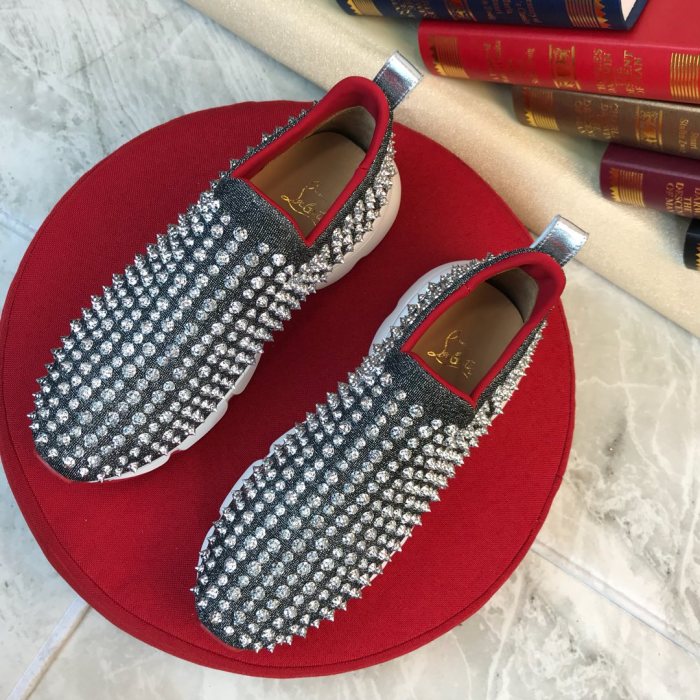 Christian Louboutin Spike Sock Flat Sneakers 5