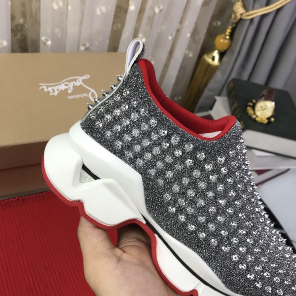 Christian Louboutin Spike Sock Flat Sneakers 2