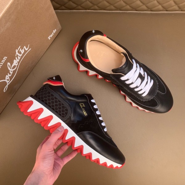 Christian Louboutin Contrast-sole Low-top Sneakers