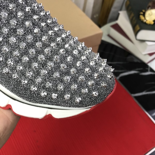 Christian Louboutin Spike Sock Flat Sneakers 2