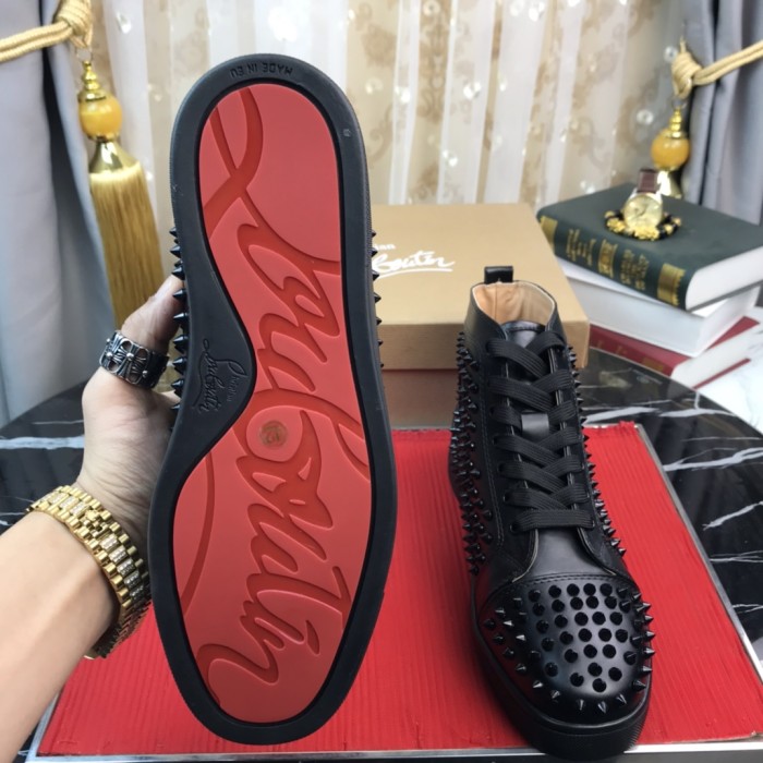 Christian Louboutin Spikes High Black