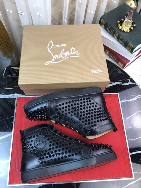 Christian Louboutin Spikes High Black