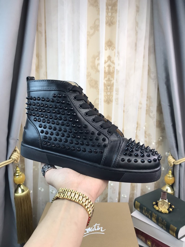 Christian Louboutin Spikes High Black