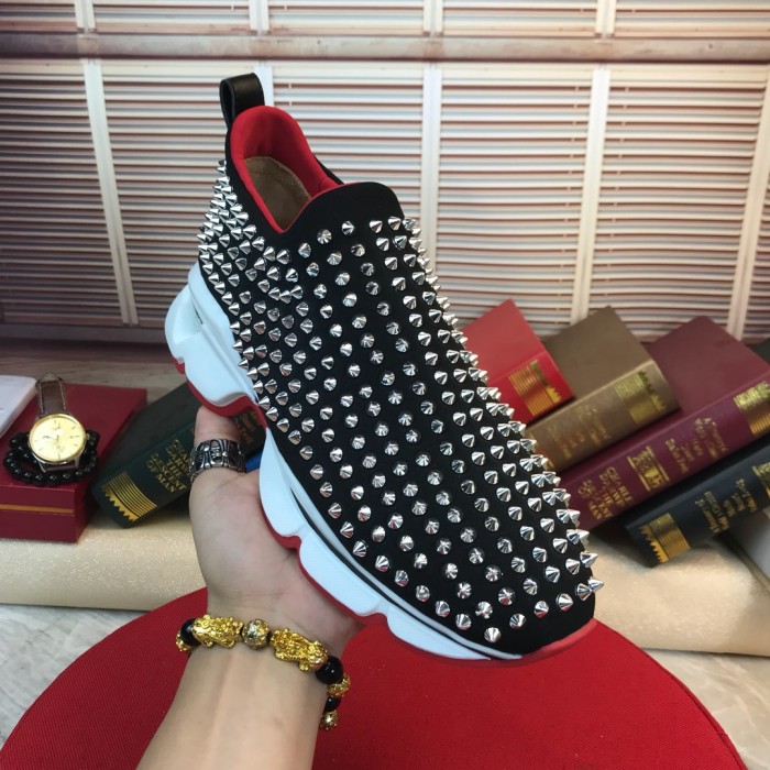Christian Louboutin CL Low top Casual Shoes Black