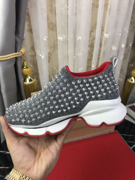 Christian Louboutin Spike Sock Flat Sneakers 2