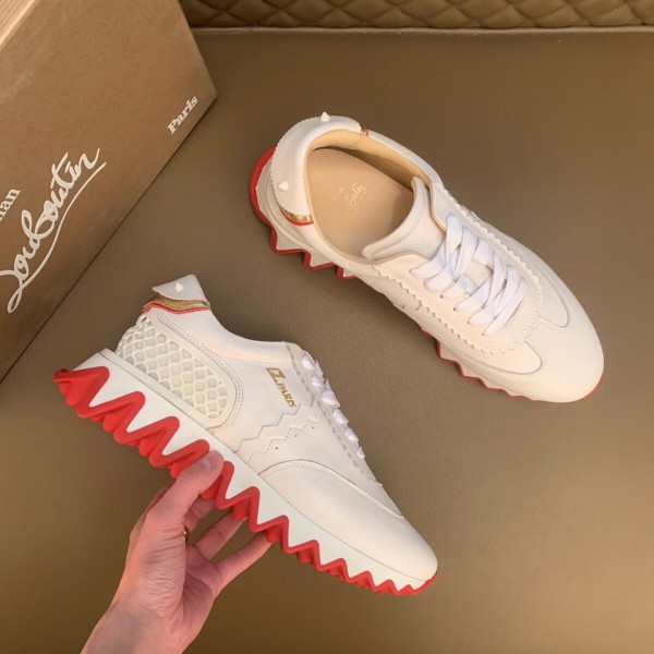 Christian Louboutin Loubishark Low 'White Red'