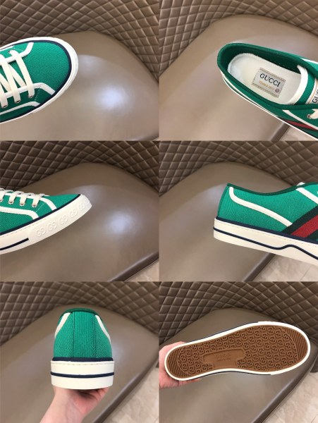 GUCCI Tennis 1977 Low top Stylish Skateboarding Shoes Green