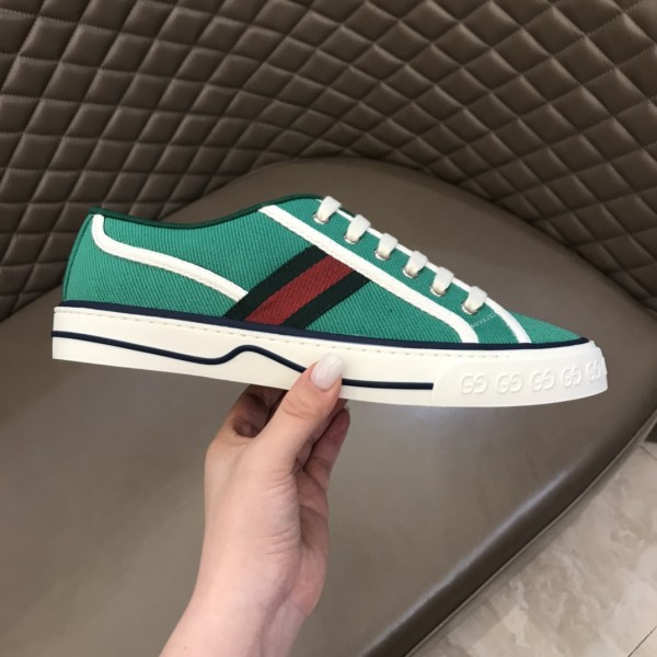 GUCCI Tennis 1977 Low top Stylish Skateboarding Shoes Green