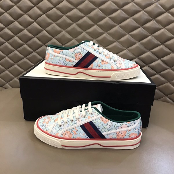 Gucci Liberty of London x Gucci Wmns Tennis 1977 'Floral - Mint Green' Women's
