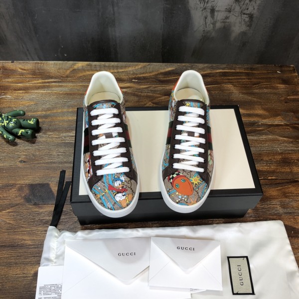 Gucci Ace x Disney Huey, Dewey, Louie Print