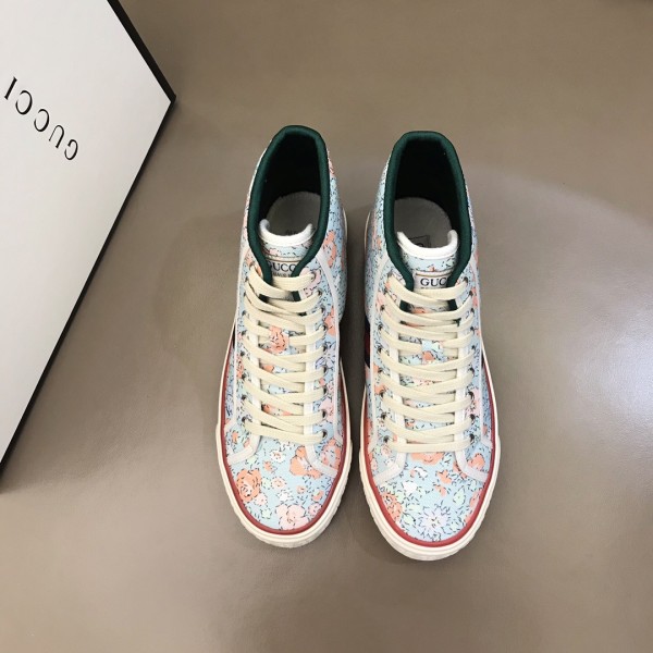 GUCCI Liberty Of London X GUCCI Tennis 1977 High 'Floral Mint Green'
