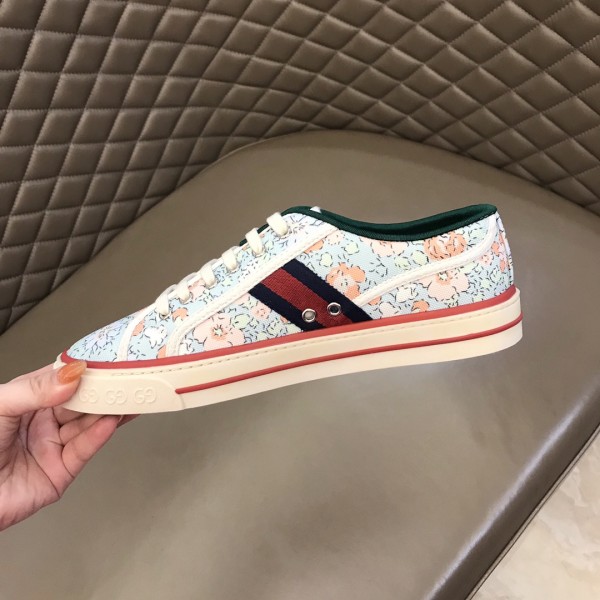 Gucci Liberty of London x Gucci Wmns Tennis 1977 'Floral - Mint Green' Women's