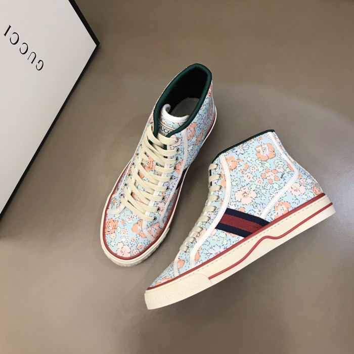 GUCCI Liberty Of London X GUCCI Tennis 1977 High 'Floral Mint Green'