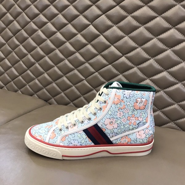GUCCI Liberty Of London X GUCCI Tennis 1977 High 'Floral Mint Green'