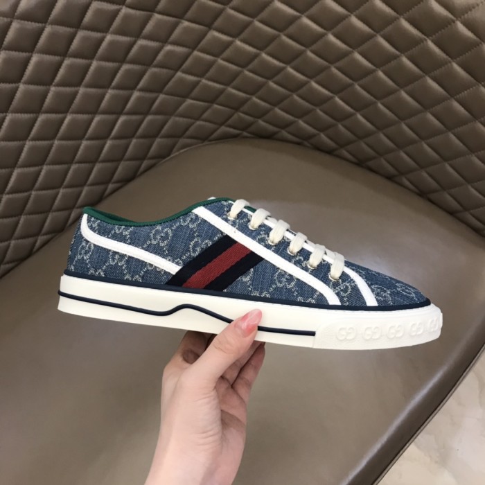 GUCCI Tennis 1977 Sneakers Blue Ivory