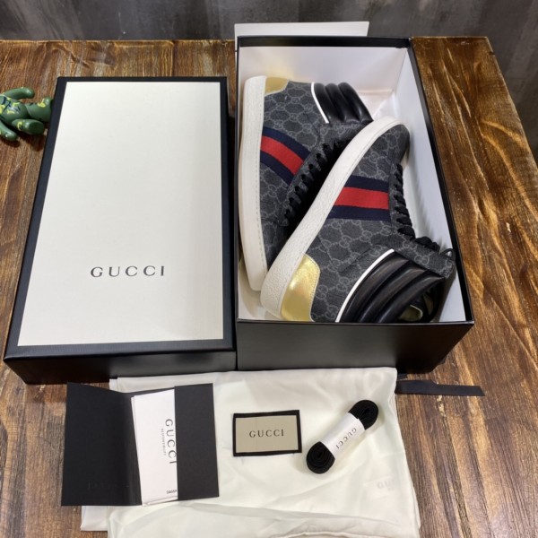 Gucci Ace GG High Top Black