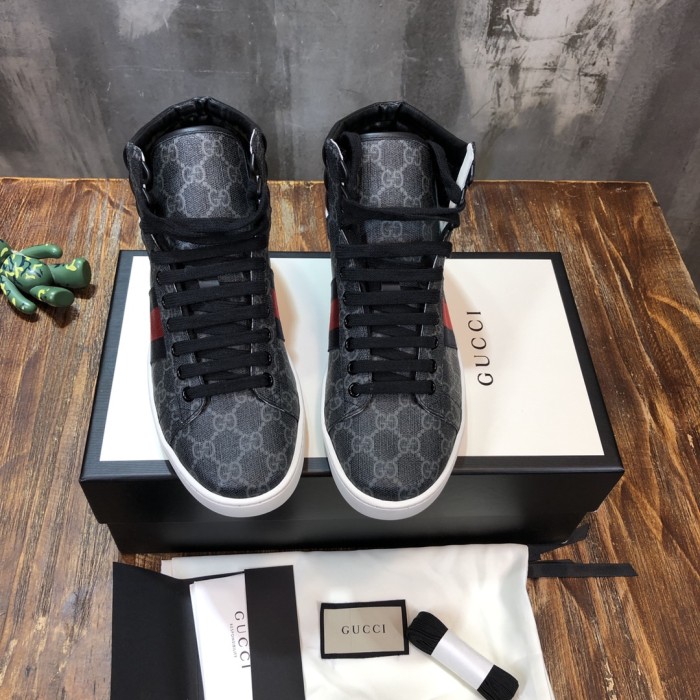 Gucci Ace GG High Top Black