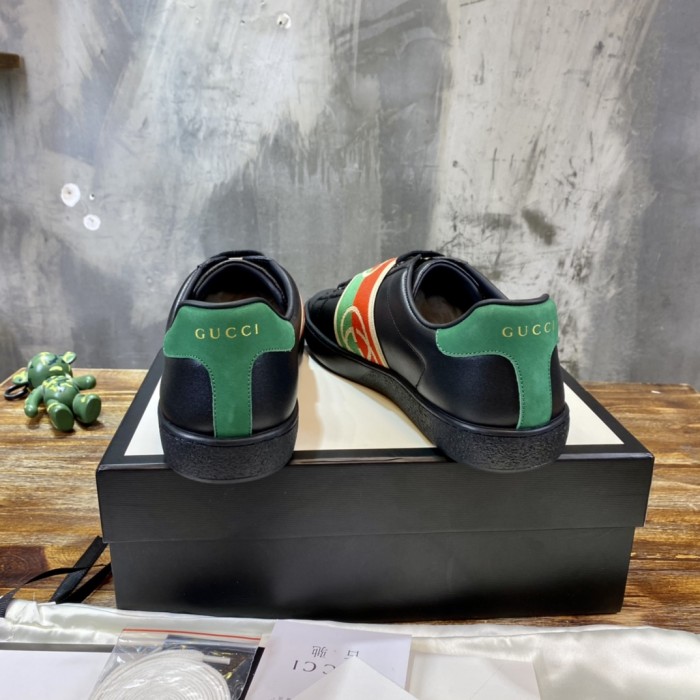 Gucci Ace Elastic Web Interlocking GG Black