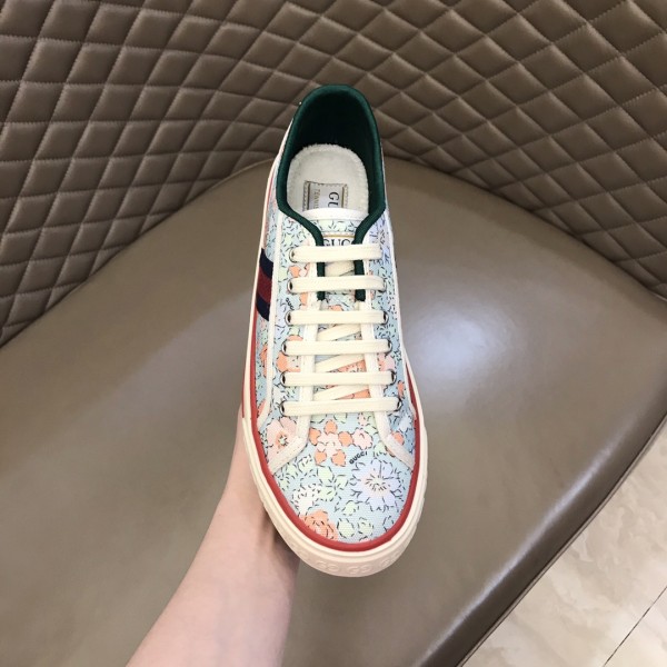 Gucci Liberty of London x Gucci Wmns Tennis 1977 'Floral - Mint Green' Women's
