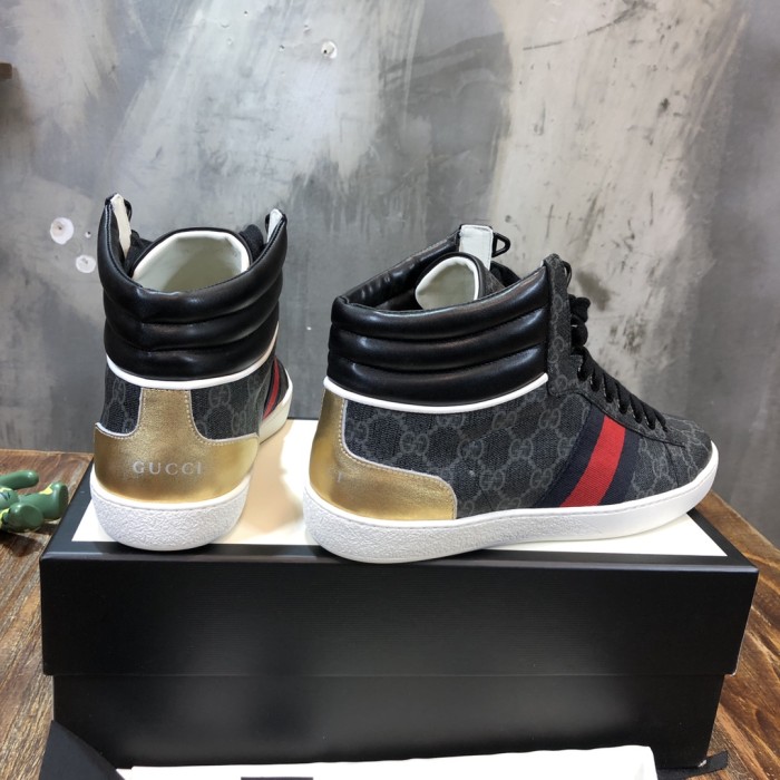 Gucci Ace GG High Top Black