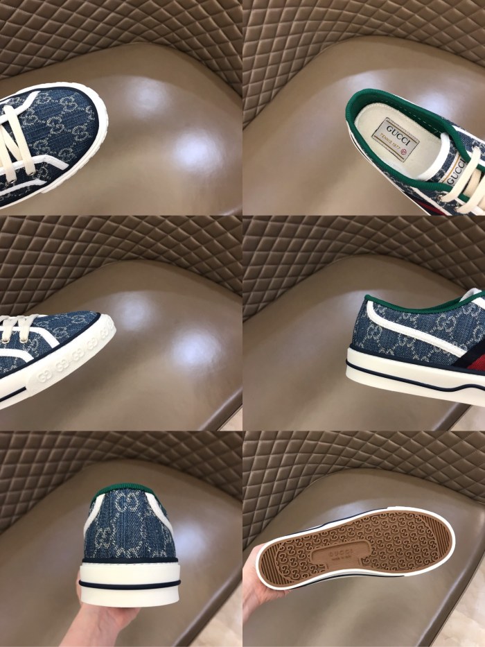 GUCCI Tennis 1977 Sneakers Blue Ivory