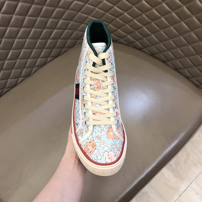 GUCCI Liberty Of London X GUCCI Tennis 1977 High 'Floral Mint Green'