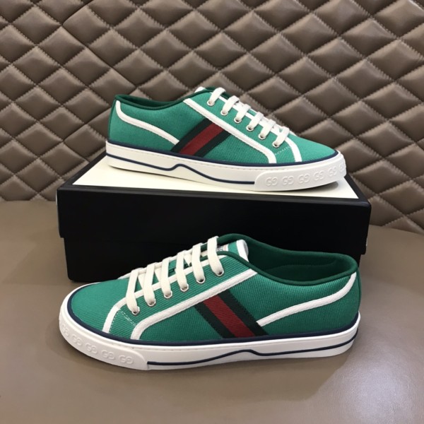 GUCCI Tennis 1977 Low top Stylish Skateboarding Shoes Green