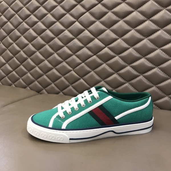 GUCCI Tennis 1977 Low top Stylish Skateboarding Shoes Green