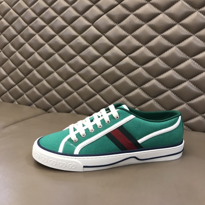 GUCCI Tennis 1977 Low top Stylish Skateboarding Shoes Green