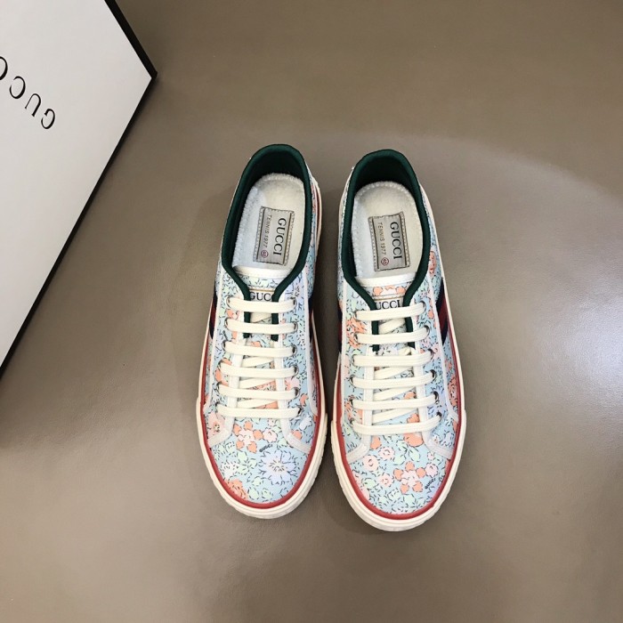 Gucci Liberty of London x Gucci Wmns Tennis 1977 'Floral - Mint Green' Women's