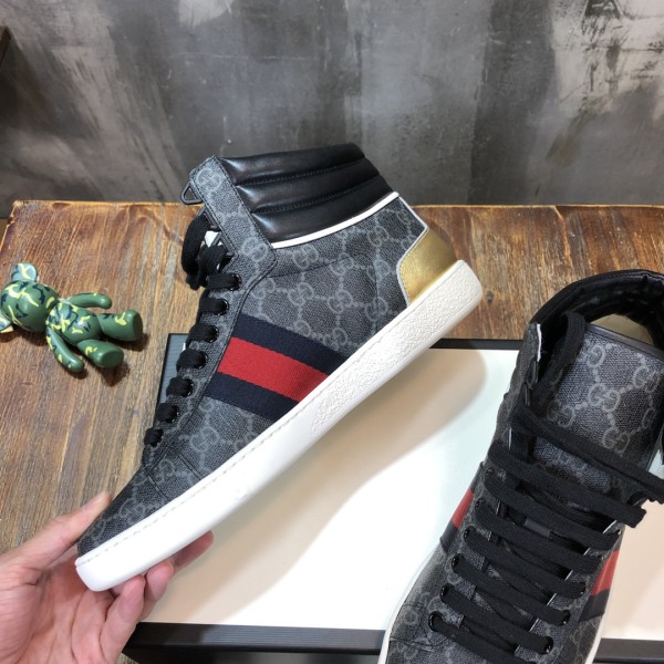 Gucci Ace GG High Top Black