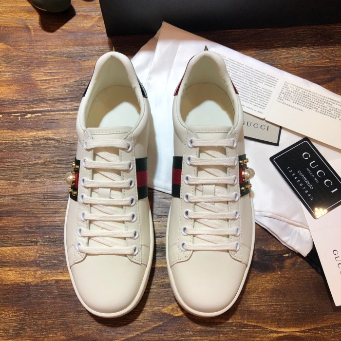 Gucci Ace Studded Pearl (W)