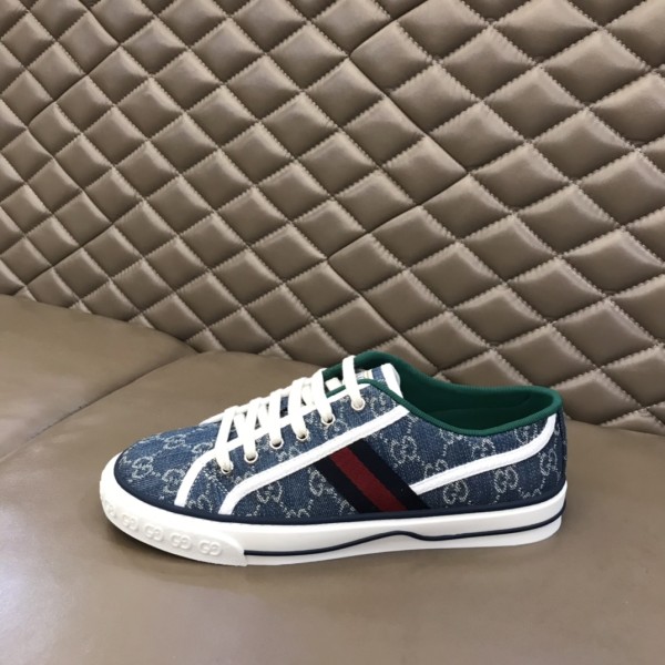 GUCCI Tennis 1977 Sneakers Blue Ivory