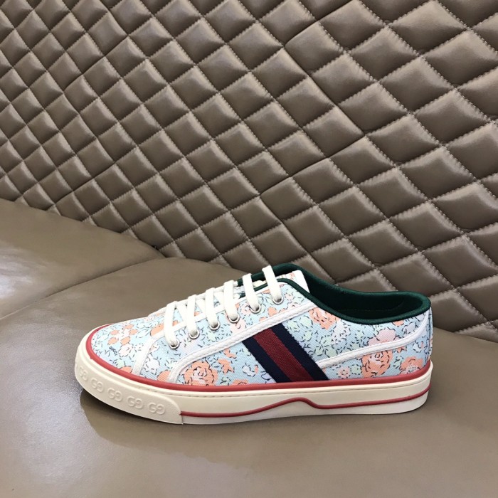 Gucci Liberty of London x Gucci Wmns Tennis 1977 'Floral - Mint Green' Women's