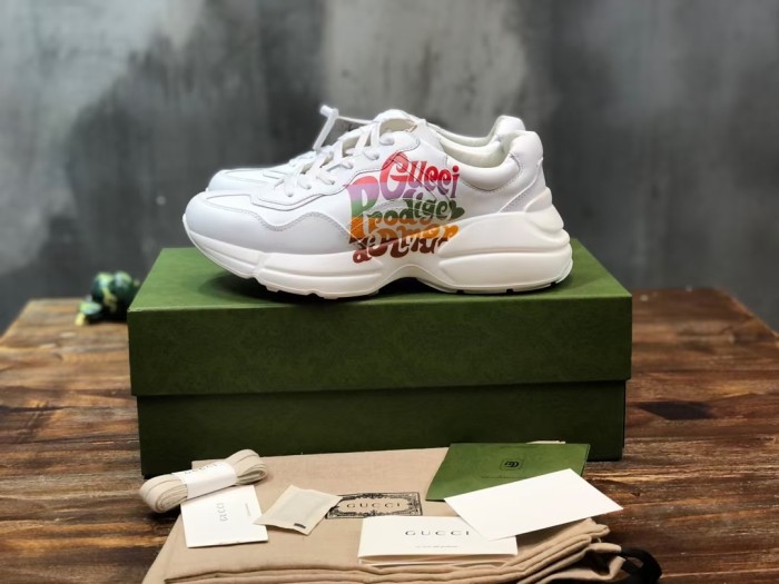 GUCCI Rhyton Low top Chunky Sneakers White