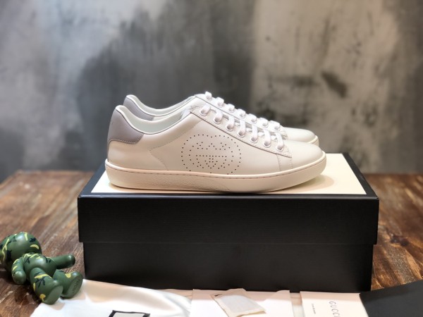 Gucci Ace Perforated Interlocking G (W)