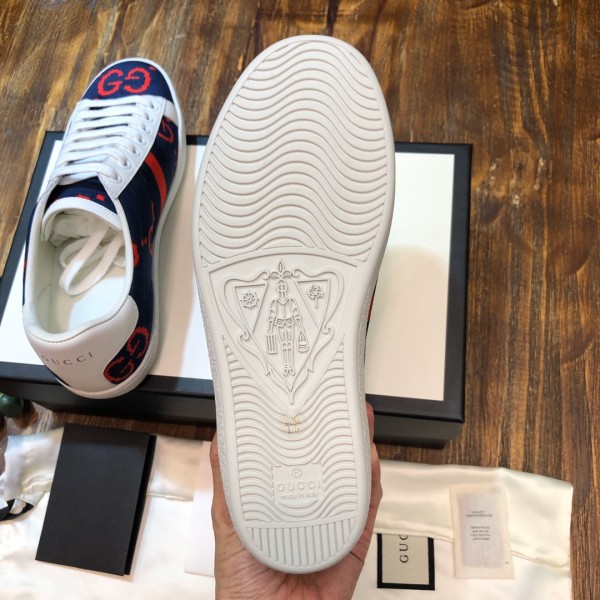 Gucci Ace GG Terry Cloth Blue Red