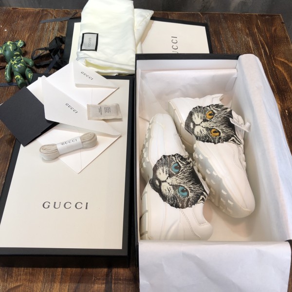 Gucci Wmns Rhyton 'Mystic Cat - White' Women's