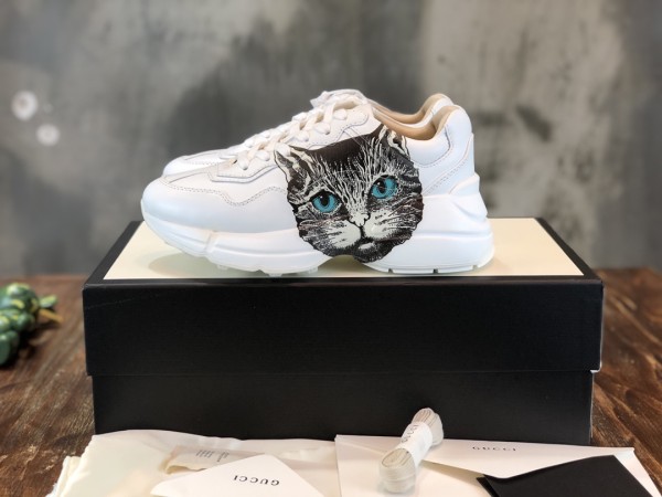 Gucci Wmns Rhyton 'Mystic Cat - White' Women's